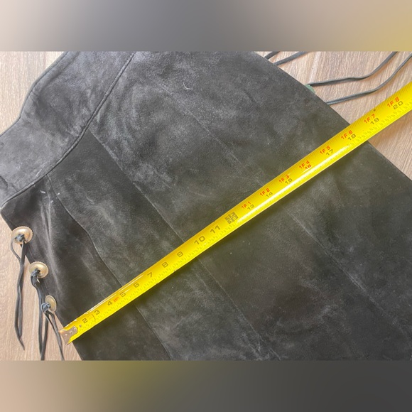Patricia Wolf Western Black Suede Bottom Flair Tassel on the Hips Size 6 🖤🐎 - Picture 5 of 8